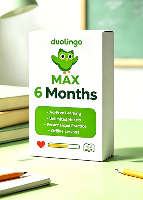 vipkeysale, Super Duolingo MAX 6 Months Subscription