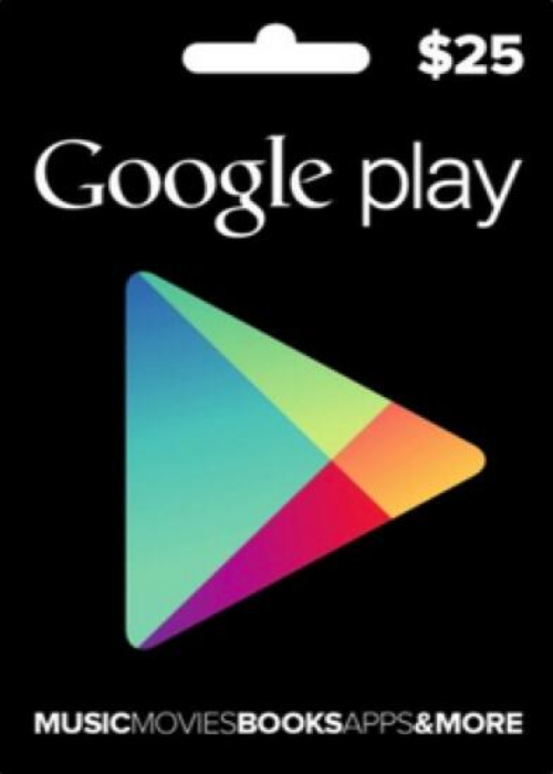 Official Google Play Gift 25 USD Google Play Gift 25 USD
