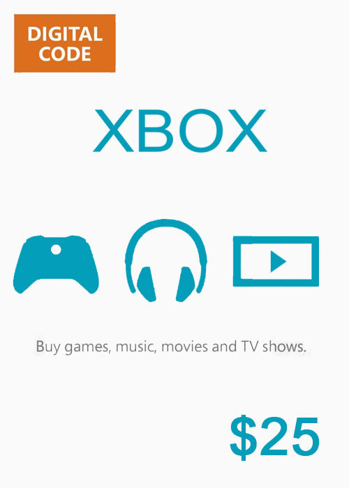 Official XBOX Live Gift Card 25 USD Key XBOX Live Gift Card 25 USD Key