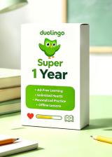 Official Super Duolingo 1 Year Subscription