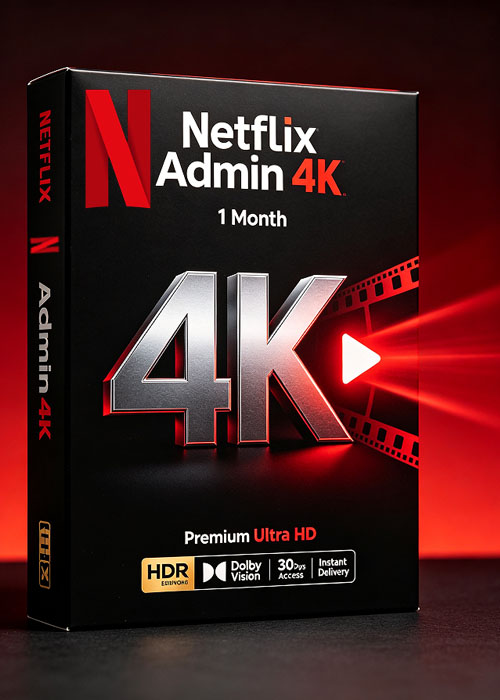 vipkeysale, Netflix Admin 4K 1Month