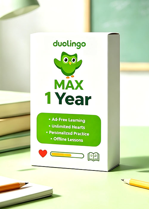vipkeysale, Super Duolingo MAX 1 Year Subscription