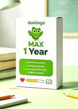Official Super Duolingo MAX 1 Year Subscription