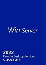 Official Win Server 2022 Remote Desktop Services 5 User CALs CD Key Global